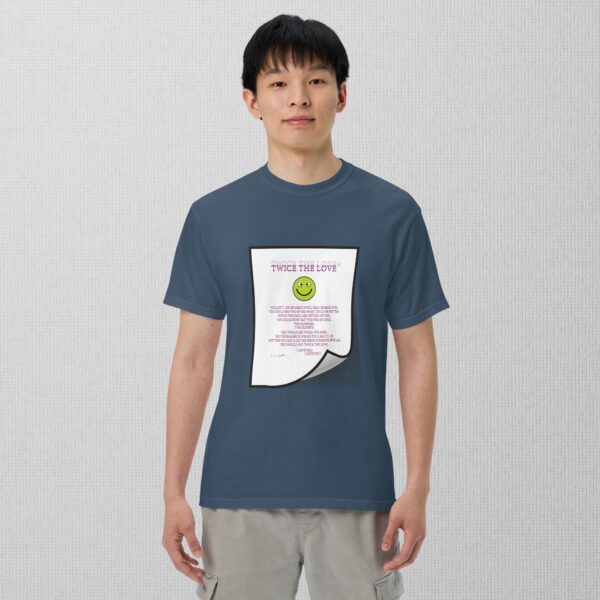 Twice The Love Unisex garment-dyed heavyweight t-shirt - Image 15